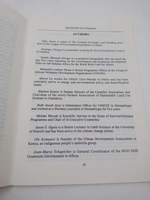 Voices from Africa 6 - Sustainable Development | United Nations 1996