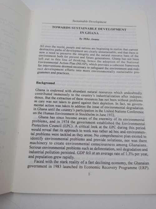 Voices from Africa 6 - Sustainable Development | United Nations 1996