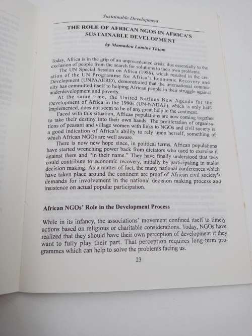 Voices from Africa 6 - Sustainable Development | United Nations 1996