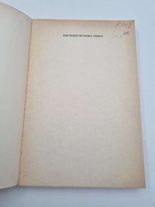 The Diary of Maria Tholo by Carol Hermer