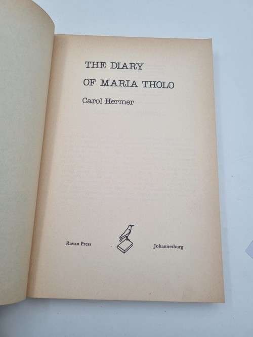 The Diary of Maria Tholo by Carol Hermer