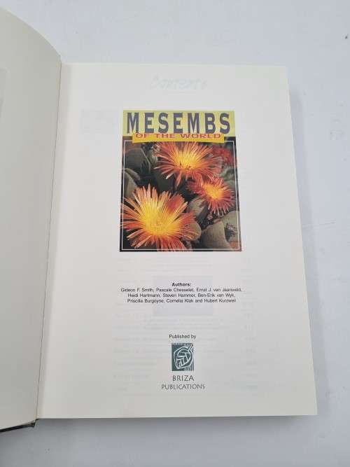Mesembs of the World - Ben - Erik Van Wyk | Illustrated Guide to a Remarkable Succulent Group