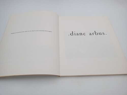 Diane Arbus ~ An Aperture Monograph | 80 Black / White Photographs