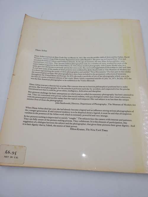 Diane Arbus ~ An Aperture Monograph | 80 Black / White Photographs