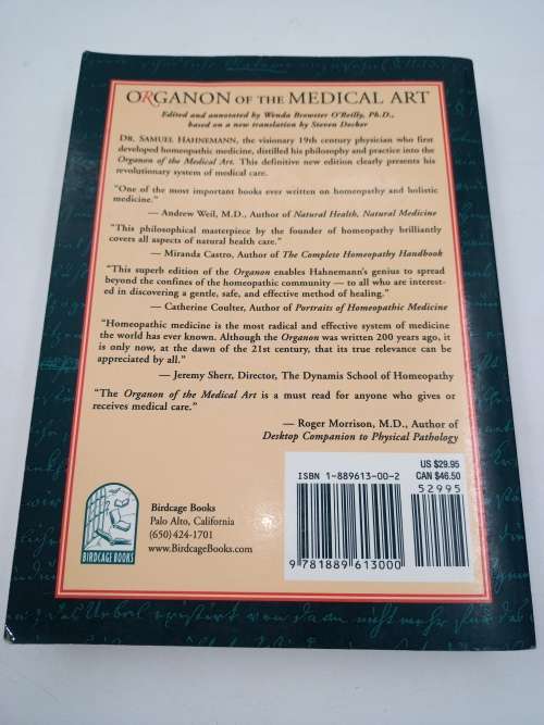 Organon of the Medical Art - Samuel Hahnemann
