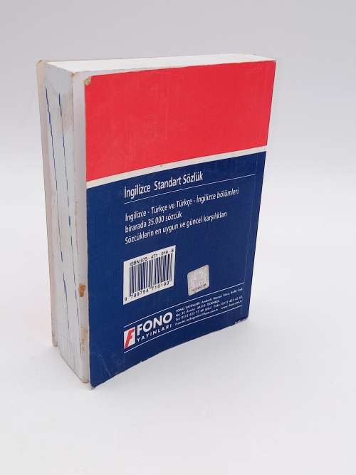 Turkish-English Standard Dictionary | Fono İngilizce Standart Sözlük