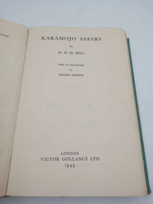 Karamojo Safari - WDM Bell | First Edition 1949 in poor condition
