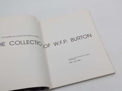 The Collection of W. F. P. Burton ~ Of course you would not want a canoe | Wits Univ 1992