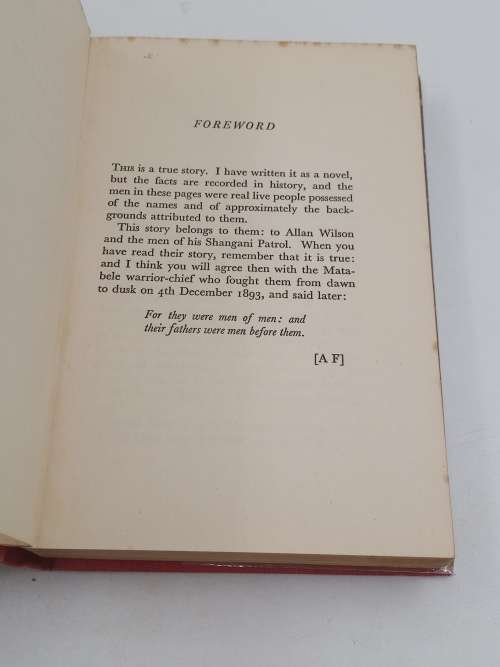 The White Men Sang - Alexander Fullerton | First Edition 1958 Rhodesiana