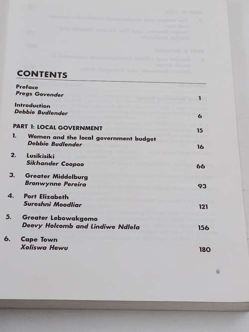 The Fourth Womens Budget ~ Debbie Budlender 1999