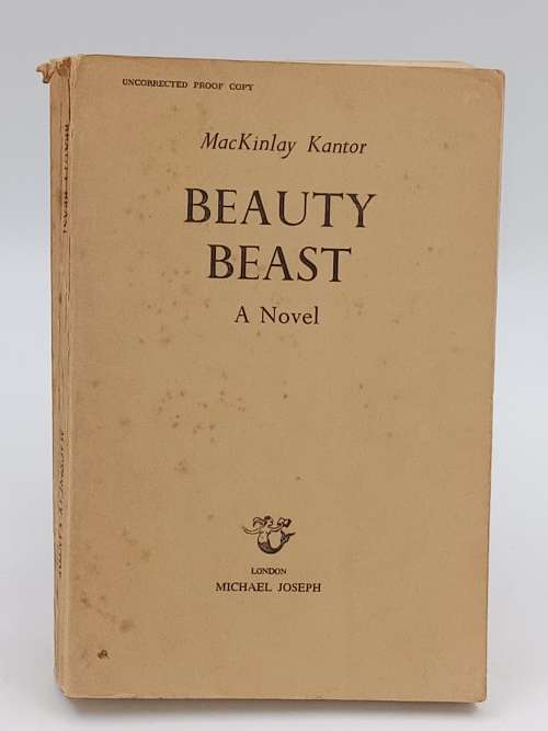 Beauty Beast by Michael Kantor - Uncorrected Proof 1968