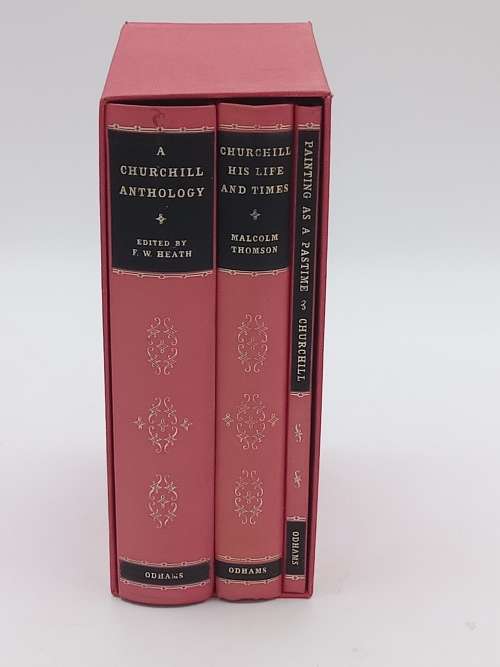 Churchill Box Set of 3 Titles: A Churchill Anthology | His Life and Times | Painting as a Pastime