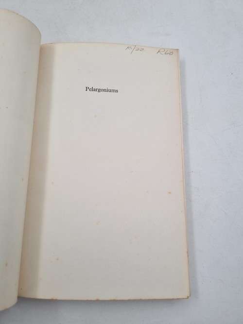 Pelargoniums. A Complete Guide to their Cultivation by Henry J Wood