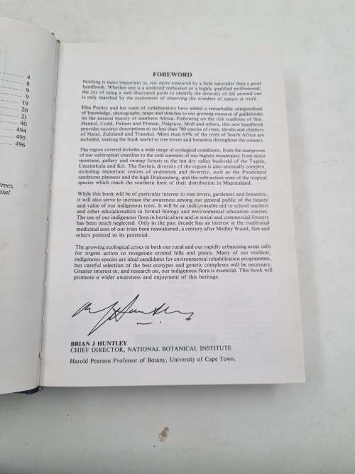 Elsa Pooley - Complete Field Guide To The Trees of Natal Zululand and Transkei (signed)