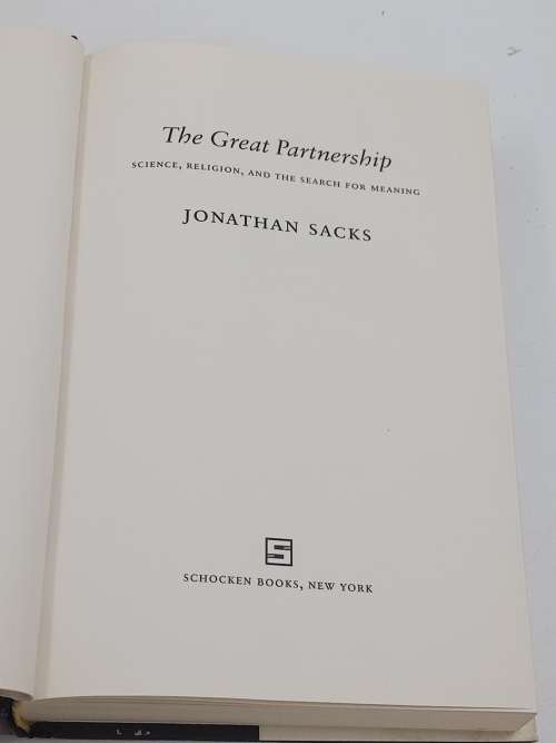 The Great Part­ner­ship: Sci­ence, Reli­gion, and the Search For Meaning - Jonathan Sacks