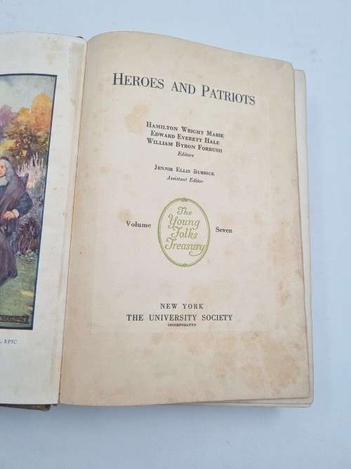 The Young Folks Treasury Vol 7 Hamilton Wright Mabie  1919 First Edition