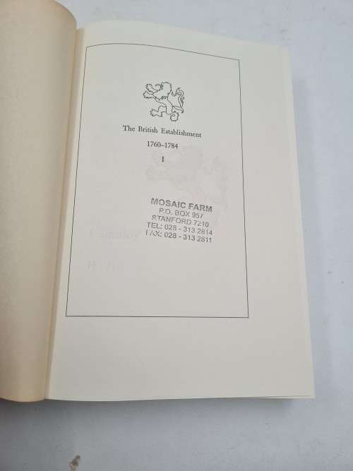 British Establishment, 1760-1784: Eighteenth Century Biographical Dictionary 2 Volumes