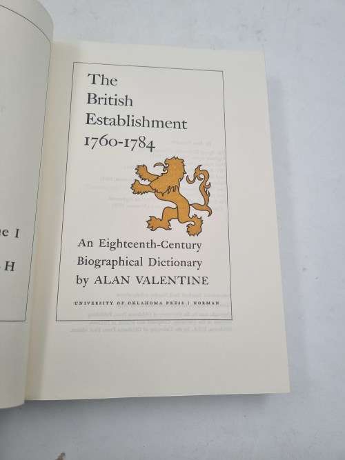 British Establishment, 1760-1784: Eighteenth Century Biographical Dictionary 2 Volumes