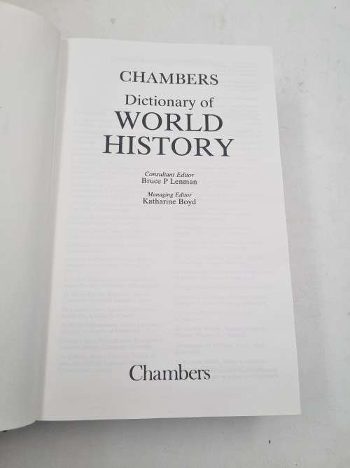 Chambers Dictionary of World History 7500 A-Z Entries | Binding problem