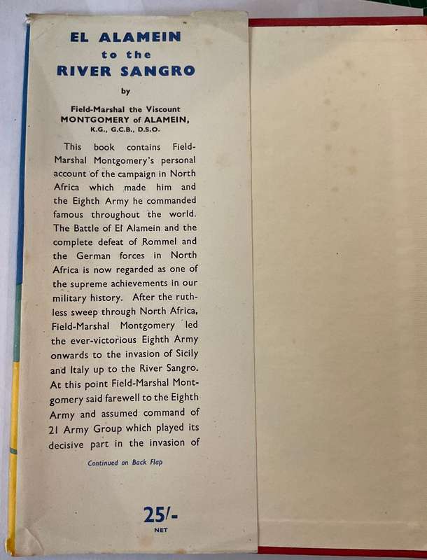 El Alamein to the River Sangro by Field Marshal The Viscount Montgomery of Alamein