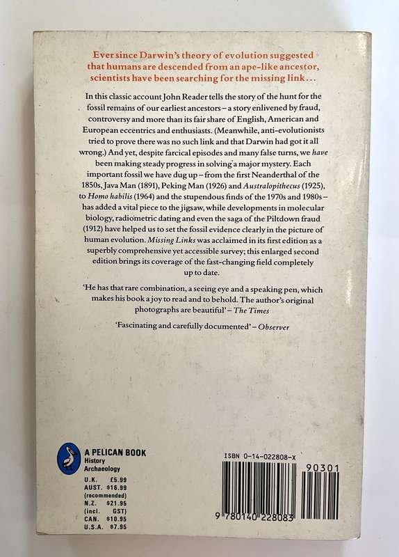 Missing Links: The Hunt for Earliest Man by John Reader