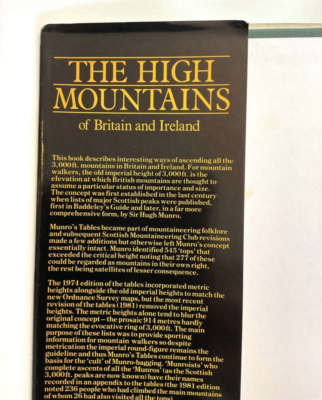 The High Mountains of Britain and Ireland: A Guide for Mountain Walkers ~ Irvine Butterfield