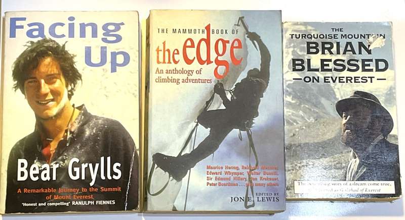 Facing Up by Bear Grylls, Brian Blessed on Everest and The Edge ~ 3 Mountaineering Books