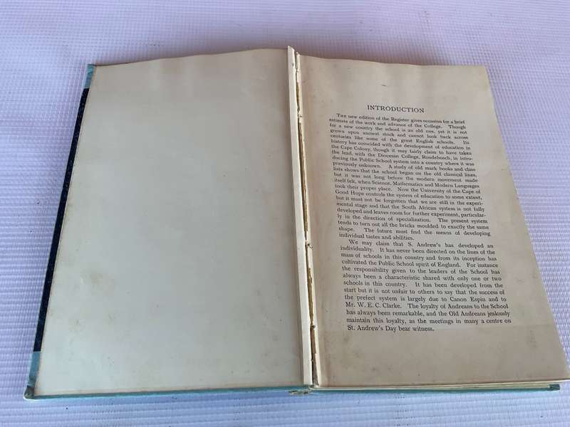 Register of S. Andrews College Grahamstown from 1855 to 1914