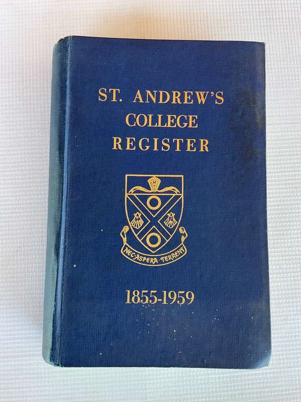 Register of St. Andrews College Grahamstown from 1855 to 1959