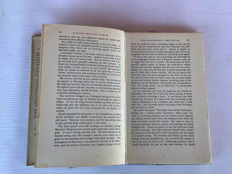Wagons Rolling North by Wilfred Robertson - 1st Edition 1954 | Story of Cecil John Rhodes