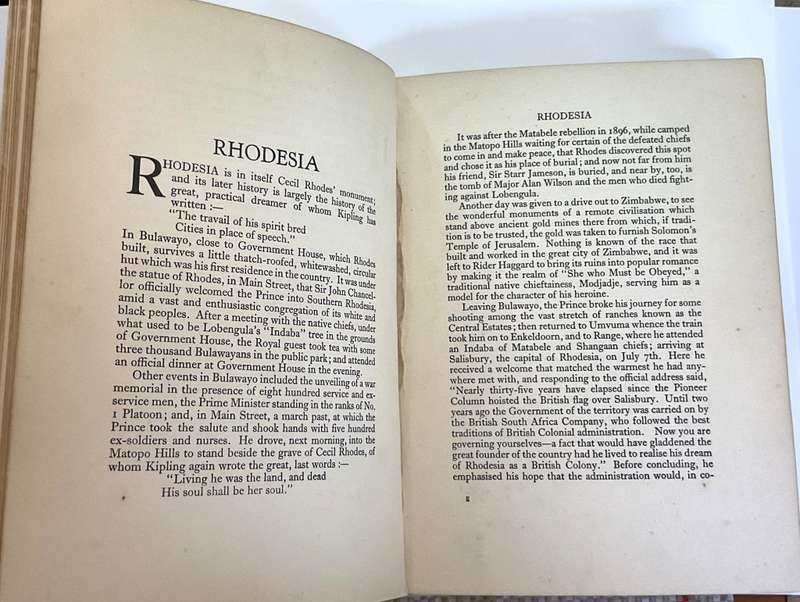 The Prince Of Wales African Book