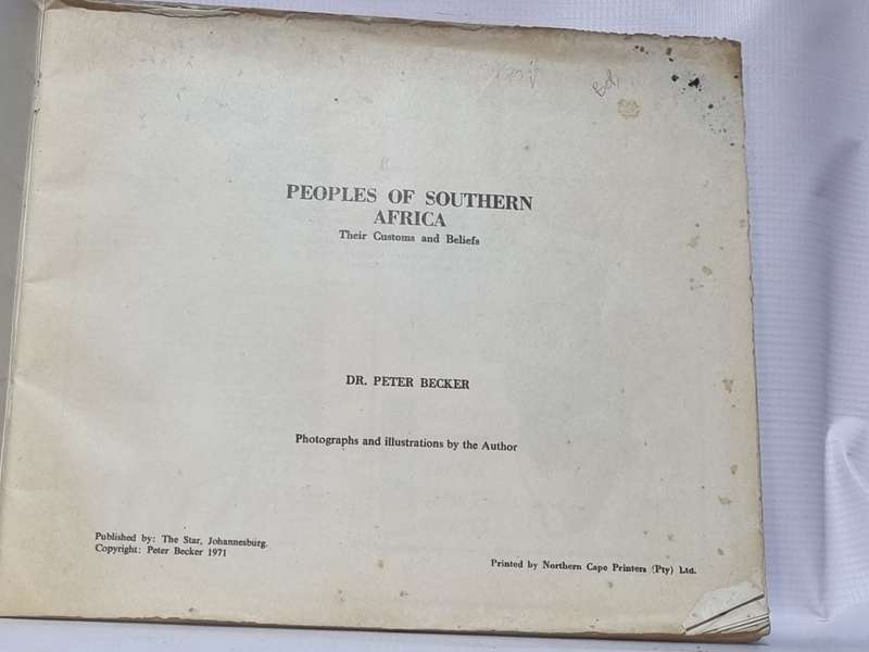 Peoples of Southern Africa - Dr Peter Becker