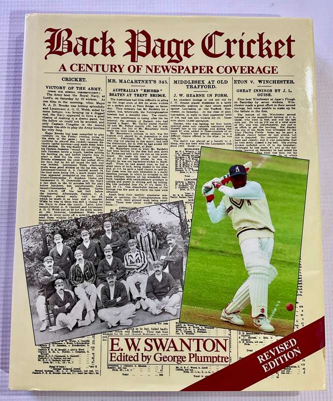 Back Page Cricket by EW Swanton | A Century of Newspaper Coverage