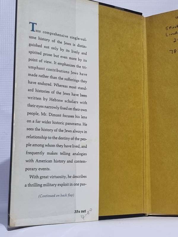 Jews, God and History - Max I Dimont | Scarce 1964 Edition