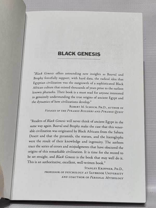 Black Genesis - Robert Bauval and Thomas Brophy