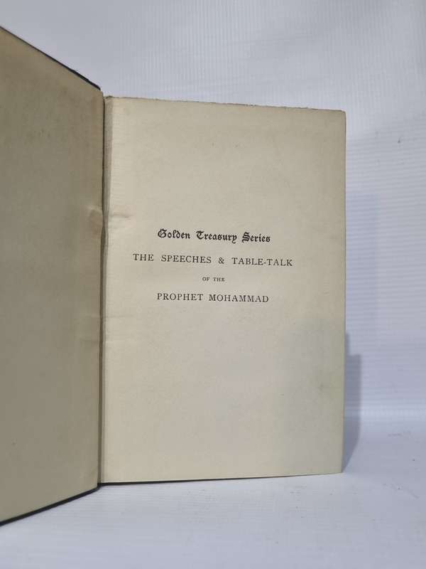 The Speeches and Table-Talk of the Prophet Mohammad - Stanley Lane-Poole 1905
