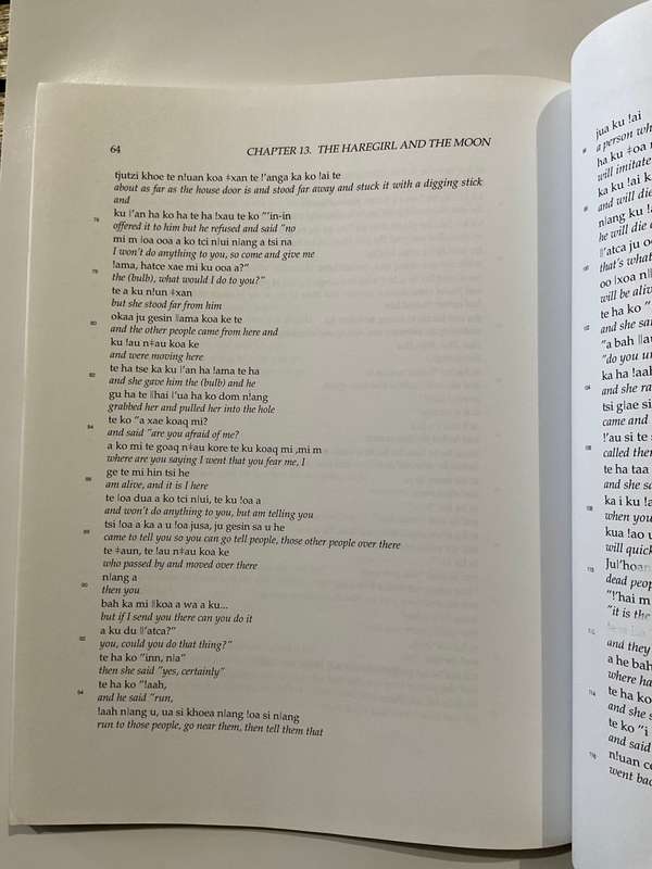 Ju|`hoan Folktales: Transcriptions and English Translations: A Literacy Primer | Namibia