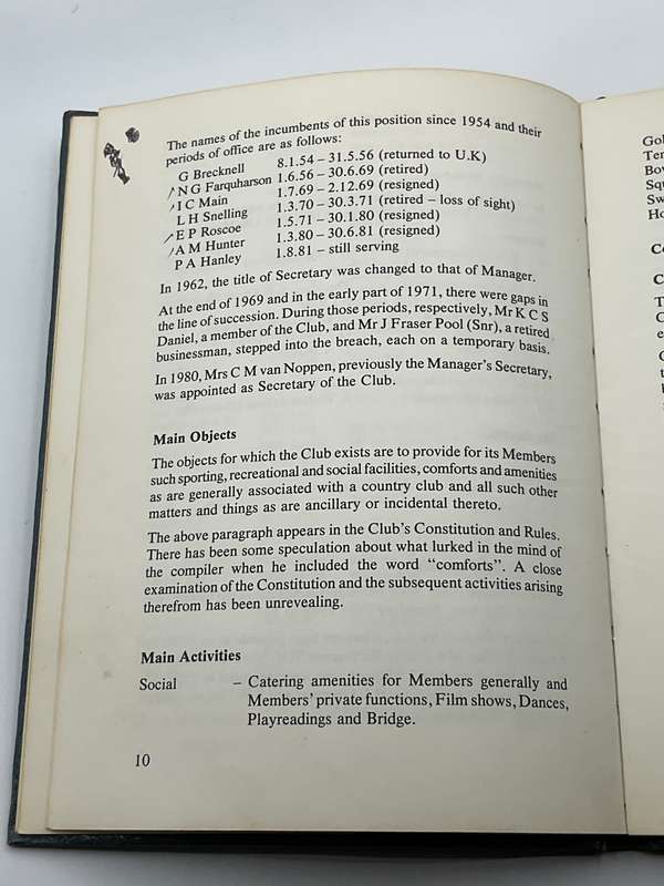 The Bryanston Country Club History 1948 - 1984