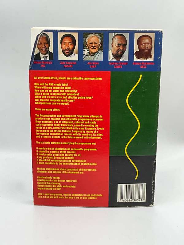 The RDP Reconstruction and Development Programme by African National Congress | A Policy Framework