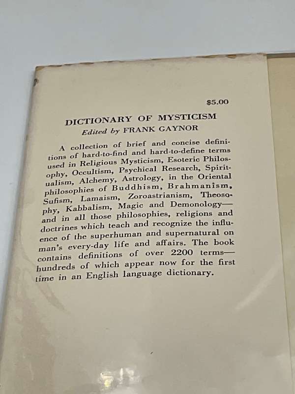 Dictionary of Mysticism by Frank Gaynor