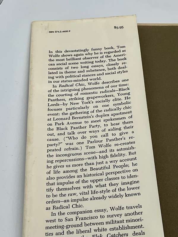 Radical Chic & Mau-Mauing the Flak Catchers by Tom Wolfe