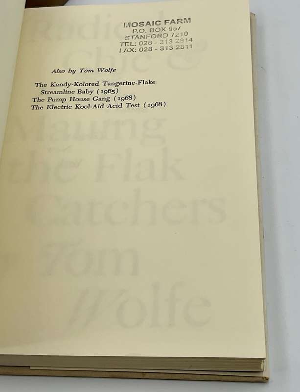 Radical Chic & Mau-Mauing the Flak Catchers by Tom Wolfe