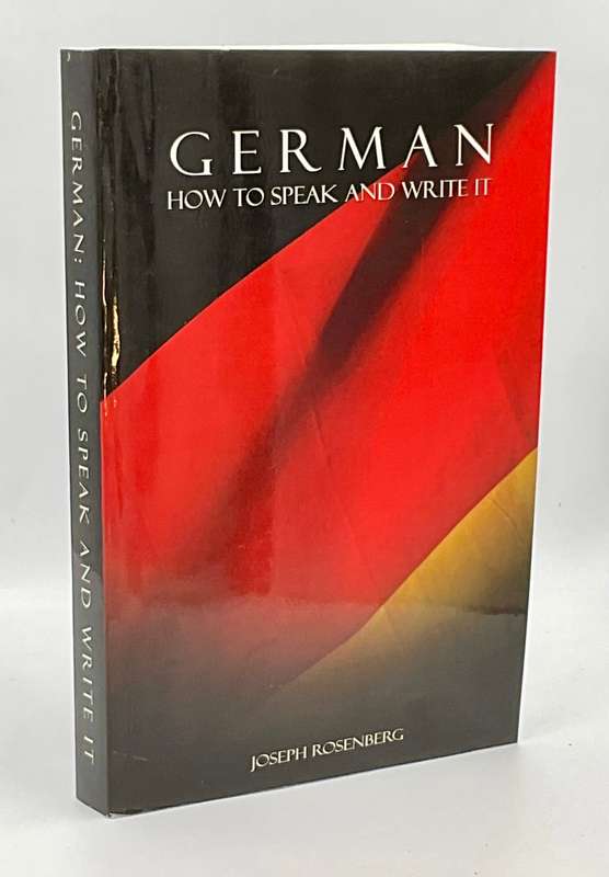 German How to Speak and Write it - Joseph Rosenberg