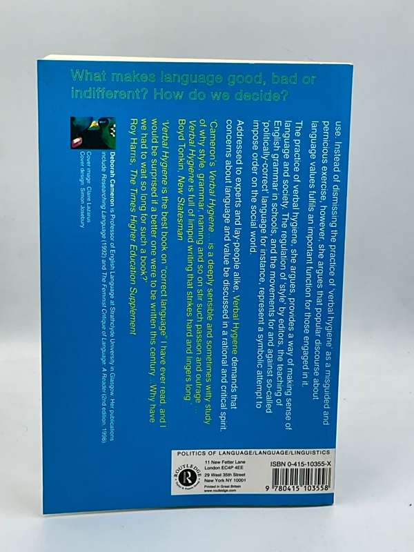 Verbal Hygiene by Deborah Cameron | The Politics of Language Series