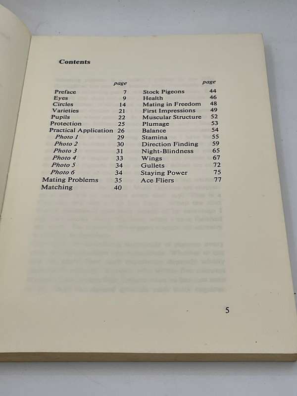 The Eyes and Other Guides to Success: Assessing the quality of a pigeon ~ John Lambrechts