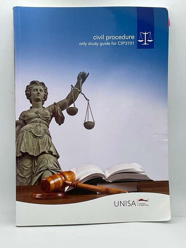 Civil Procedure Only Study Guide CIP3701 UNISA