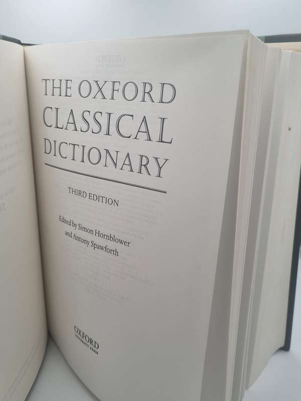The Oxford Classical Dictionary Limited Edition in Half Green Morocco in Slip Case  | Folio Society