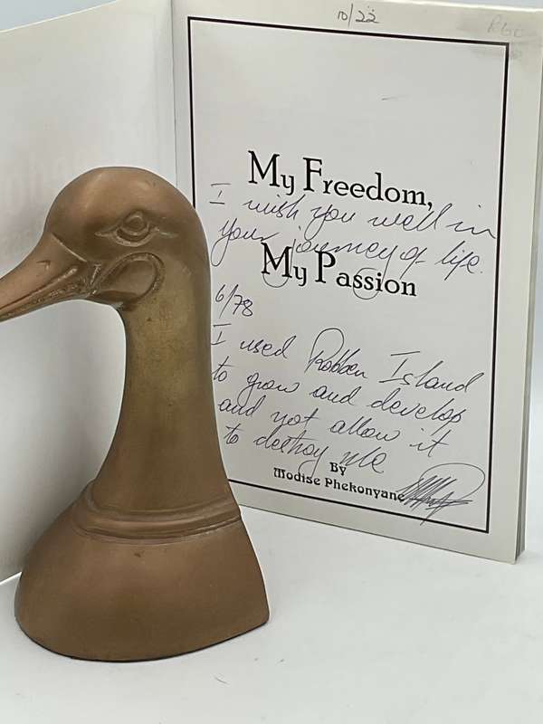 My Freedom My Passion - Modise Phekonyane | Out of the Storm of Robben Island Inscribed