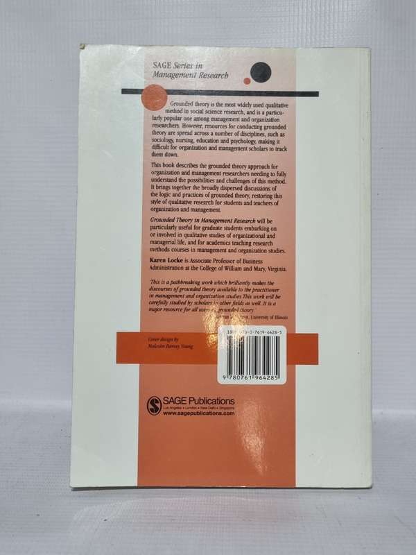 Grounded Theory in Management Research - Karen Locke