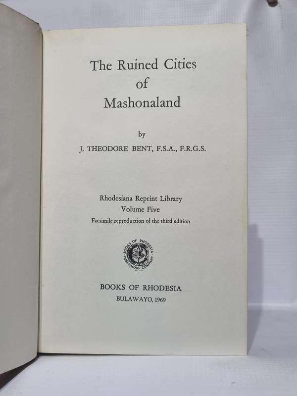The Ruined Cities of Mashonaland - J T Bent